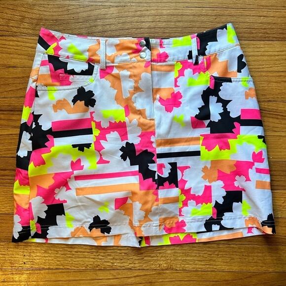 Slazenger Golf Skirt Skort Bright Colors and Pattern - Picture 1 of 11